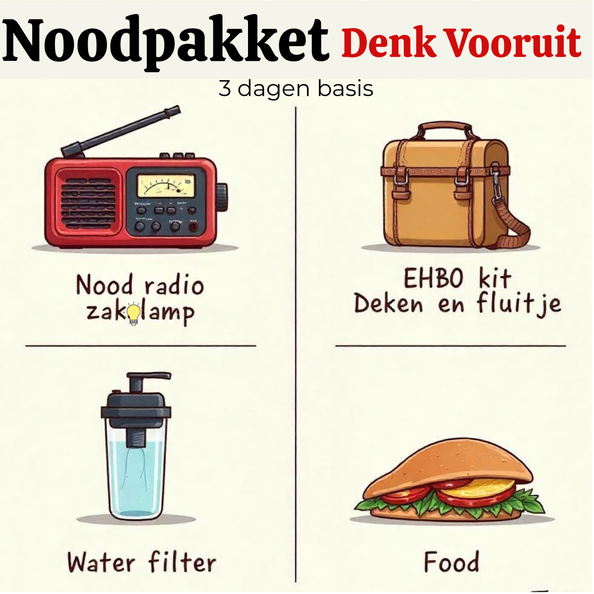 Notfallpaket: Komplett für die ersten 3 Tage